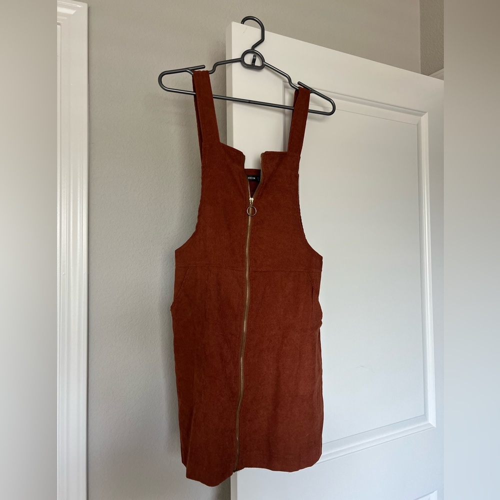 Zip up mini dress